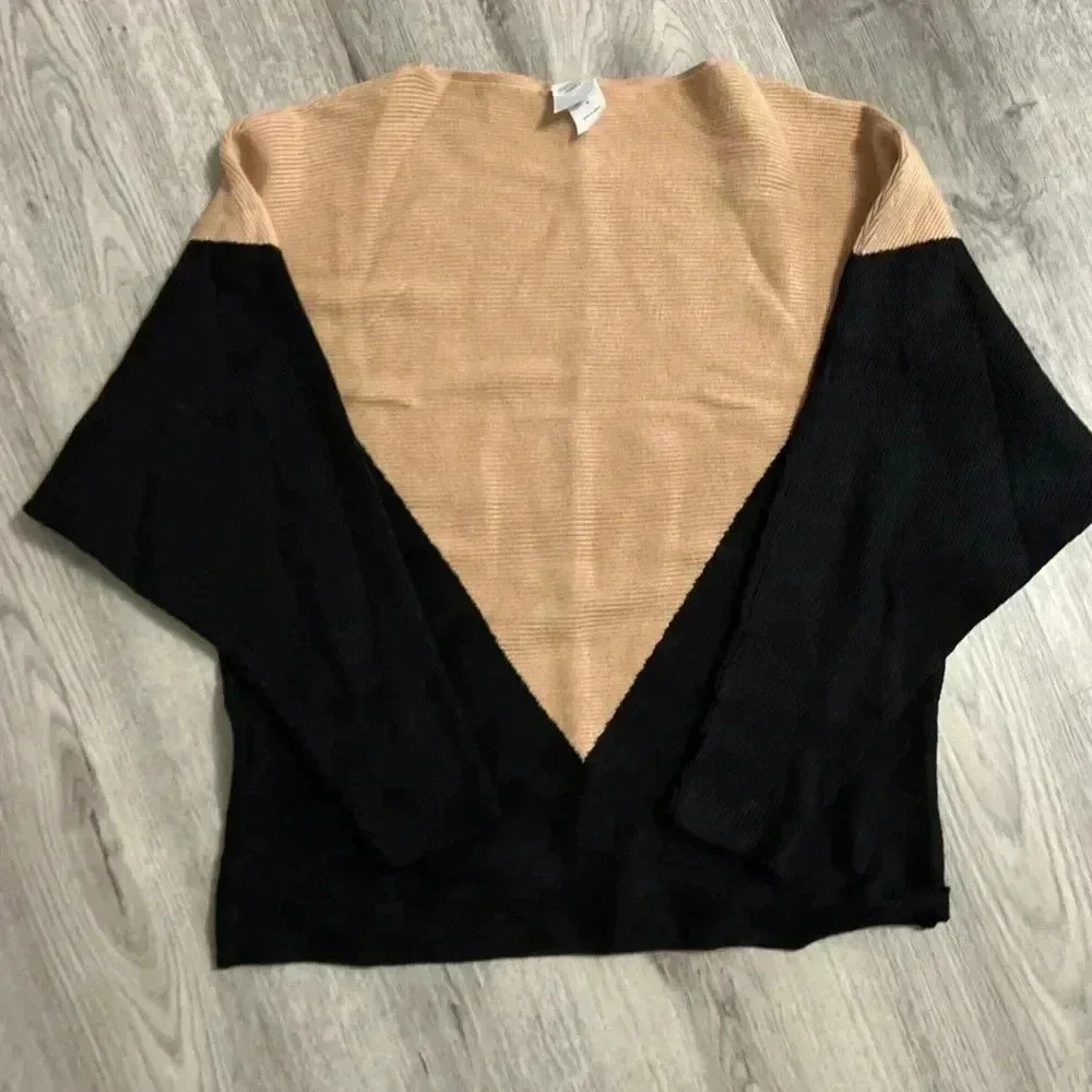 Northern Angel Women's Brown Long Sleeve Acrylic Pull Over Sweater Size M